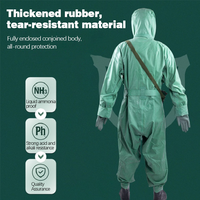 Tuta protettiva chimica di tipo professionale per impieghi gravosi per la protezione dalle radiazioni