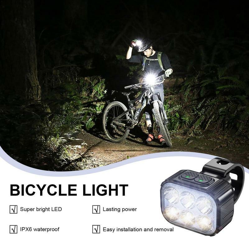 Super brilhante dianteiro e traseiro luzes LED para bicicleta, alto brilho, equipamento de ciclismo para bicicletas da cidade, mountain bikes