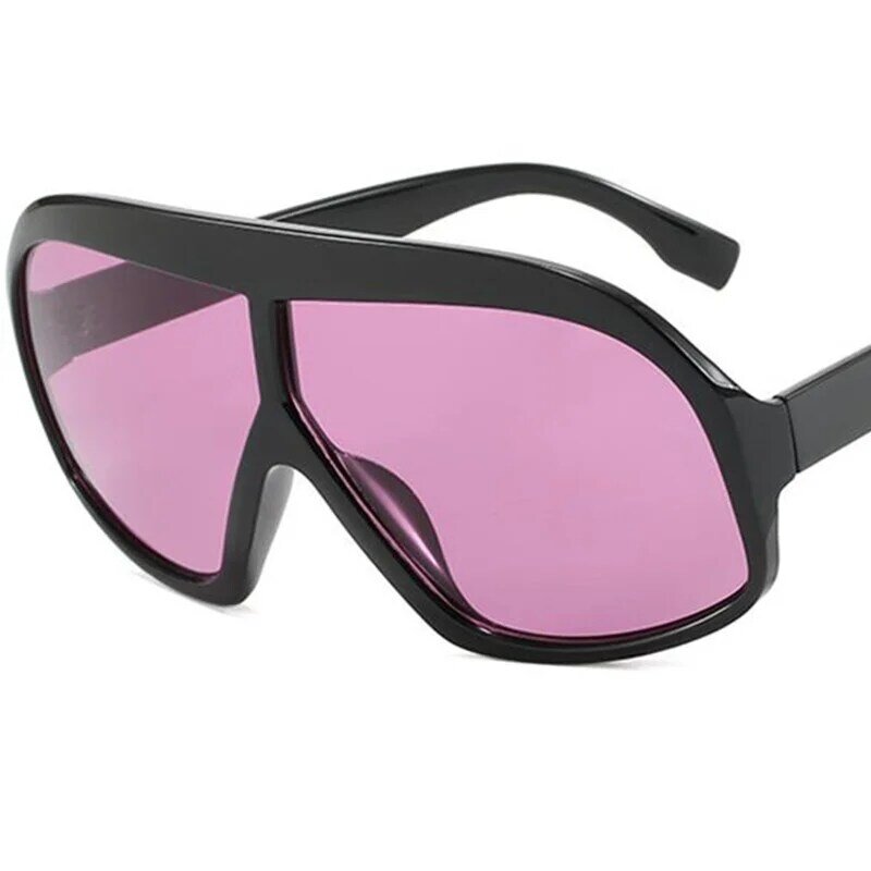 Unisex Oversize Quadro Óculos, Moda Óculos De Sol, Simplicidade, Google Óculos De Sol, Óculos Anti-UV, 7 Cores Disponíveis
