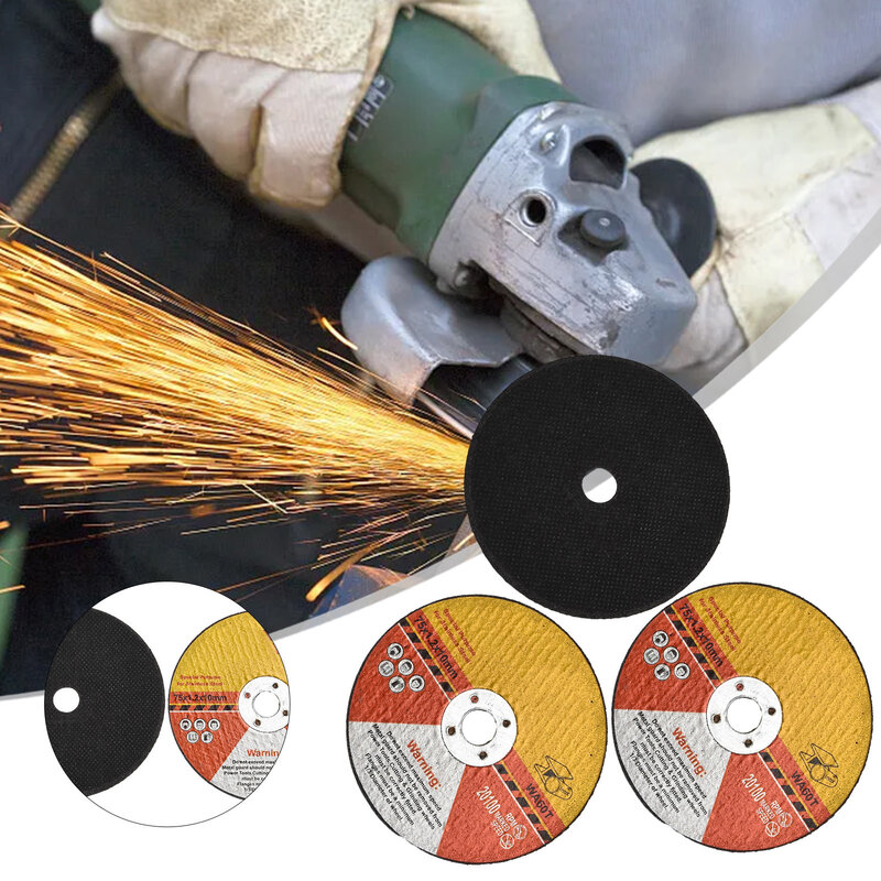 Circular Resin Saw Blade 3 Pieces Set 75*1.2*10 Grinding Wheel Angle Grinder Cutting Disc Double Mesh Cutting Disc