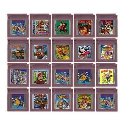 Mario Series GBC 16 Bit Game Video Game Cartridge Console Card 6 Golden Coins Wario Land Donkey Kong Wario Land 2 for GBC/GBA