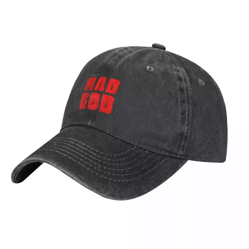MAD GOD LOGO khas topi koboi kualitas tinggi topi matahari topi kustom topi anak-anak untuk pria wanita 2024