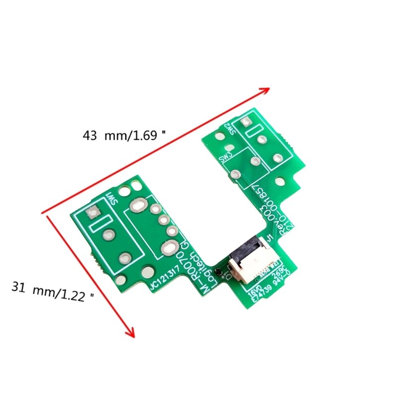 Placa base ratón M17B, 1 unidad, placa botón PCB para placa base ratón GPW, bien soldada