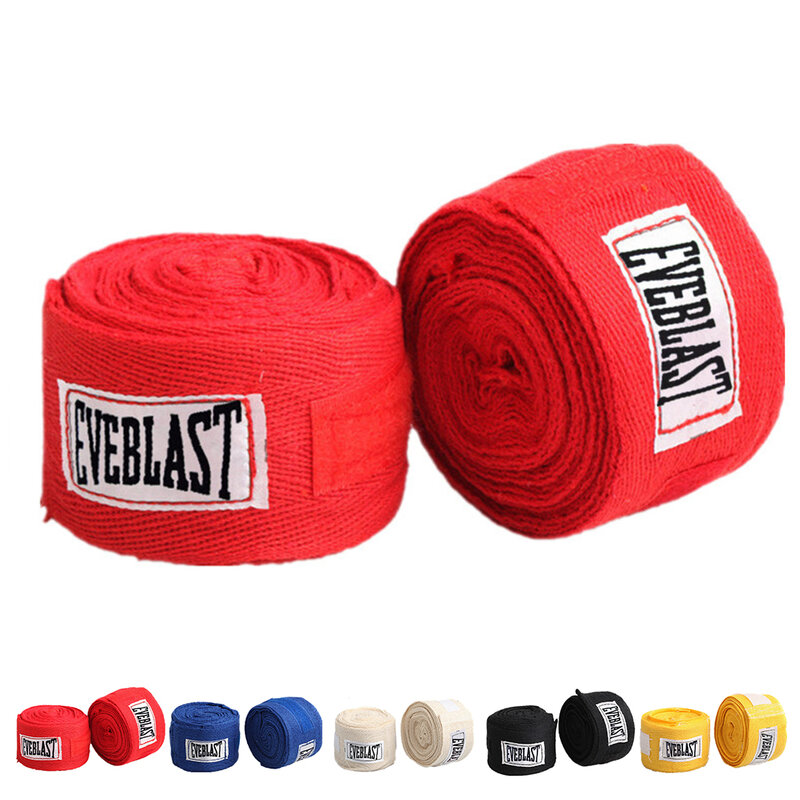 Fitness Cotton Sports Strap, Bandagem de Boxe, Sanda Muay Thai Taekwondo Luvas De Mão Envoltórios, Bandagens De Boxe Para Treinamento