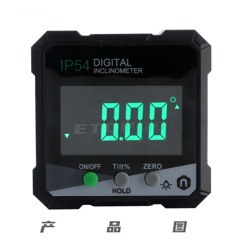 Inclinomètre 4x90 degrés, écran LCD IP54, affichage numérique magnétique, simple