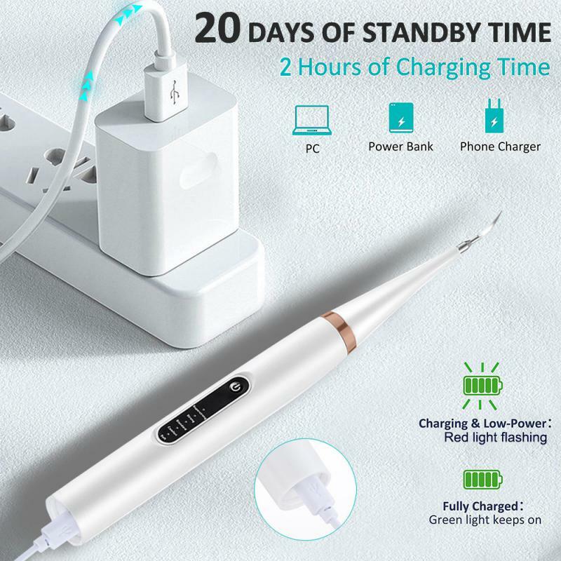 Ultrasonic Scaler Tooth Calculus Remover Electric Scaler Gear Stains Tartar Teeth Whitening Cleaner