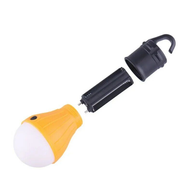 Lâmpada portátil para acampar, mini iluminação, plástico, gancho ao ar livre, luzes de emergência, lâmpada LED, impermeável