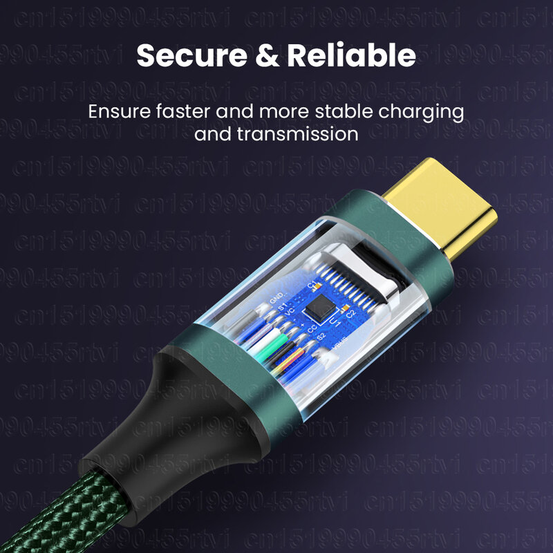 USB نوع C كابل شحن سريع ، كابل بيانات آيفون 15 Plus برو ماكس ، PS5 التبديل ، سامسونج ، ماك بوك 5A ، PD3.1 ، USB
