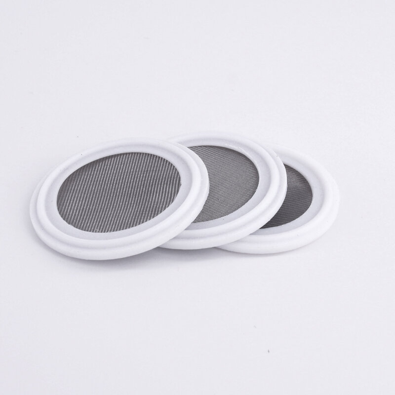 10 20 30 50 60 80 100 150 200Mesh 1.5"-4" Tri Clamp PTFE Gasket  Washer Seal Strip 304 Stainless Sanitary Filter Screen Homebrew