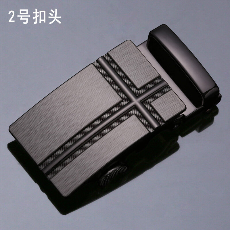 Men's Alloy Automatic Belt Buckle High quality Black metal buckle men's business casual width 35mm Belt(Only Can Match Our Belt)