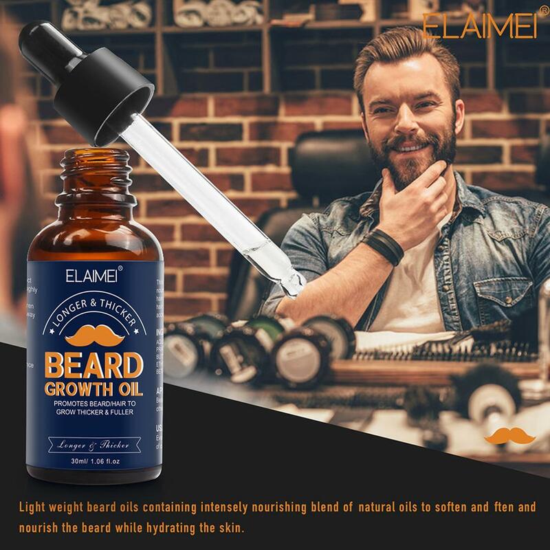 NEW Beard Hair Regrowth Essential Oil Anti Hair Loss Product Natural Mustache Regrowth Oil for Men Nourishing Beard Care Roll Y