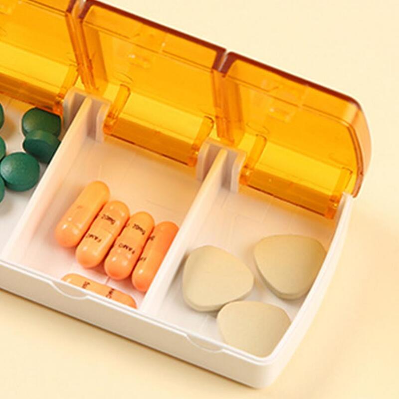 3-х сетчатый диспенсер для таблеток Прозрачная крышка влагостойкий контейнер для хранения ювелирных капсул контейнер для таблеток