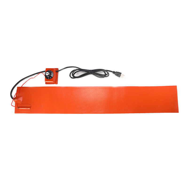 Aksesori alas pemanas sisi bengkok perangkat termal listrik untuk pemanas gitar silikon oranye dengan pengontrol