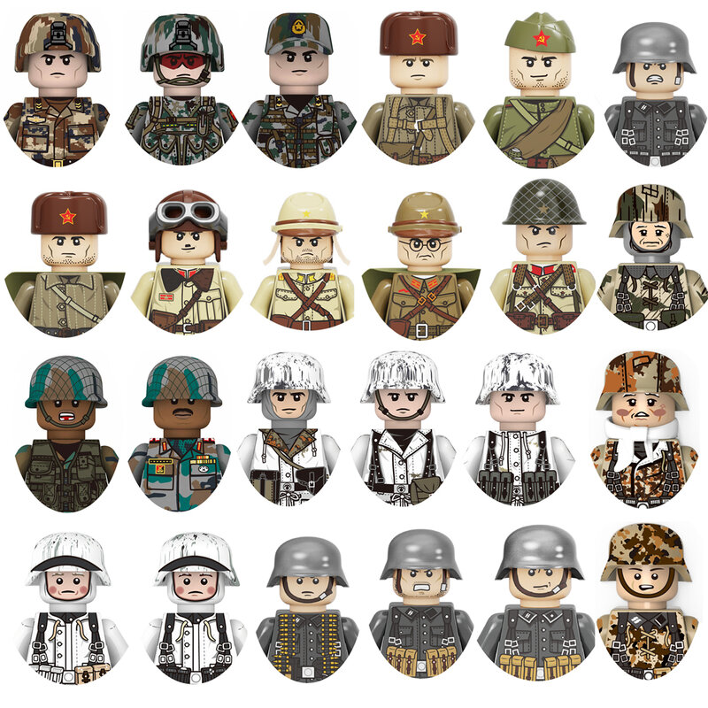 Kids Toys Military Figures Building Blocks Soldier Building Blocks Sigle Sale Educational Bricks For Birthday Gifts