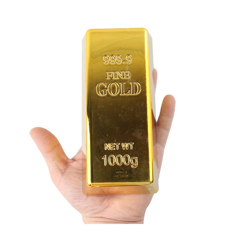 Fałszywy złoty pasek plastikowy złoty przycisk do papieru Home Decor złota tabliczka symulacja