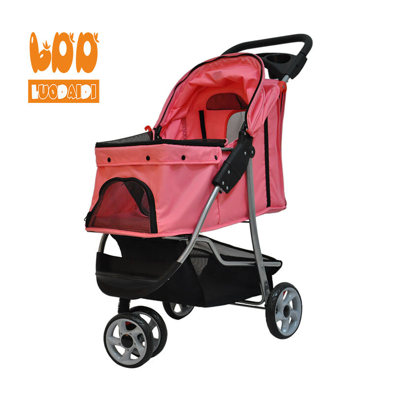 Cheap dog stroller dog strollers for medium dogs stainless steel trolley