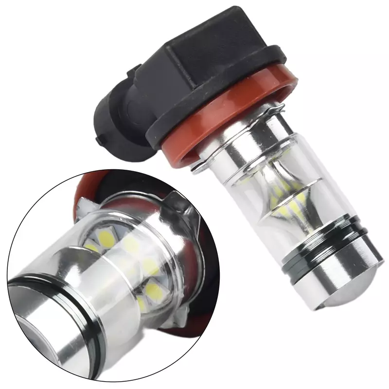 Practical Useful Car Light Bulbs H11 H8 2323 2Pcs 6000K -6500K 600LM Accessories Driving LED Fog Light Lamp Bulb