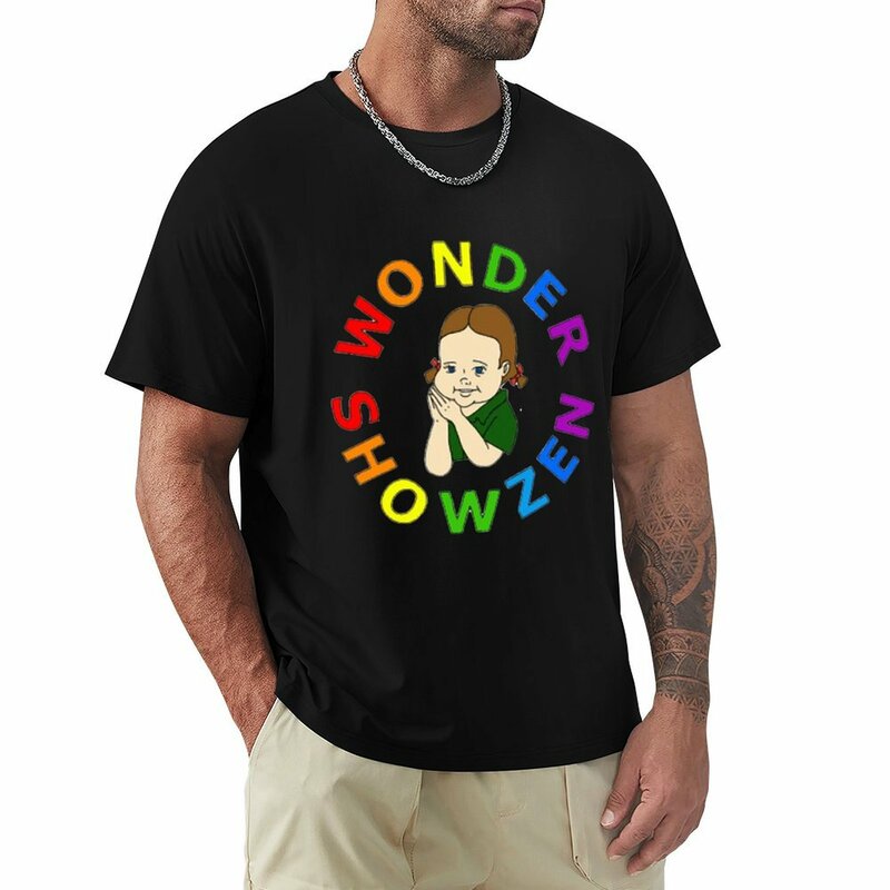 Wonder Showzen 남성용 속건성 티셔츠, 헤비웨이트 플러스 사이즈, 오버사이즈 티셔츠