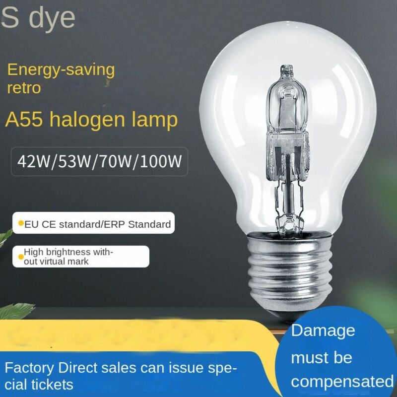 Lampadine alogene E27 28W-100W lampadine per faretti lampade per la protezione degli occhi per riflettore per interni ed esterni