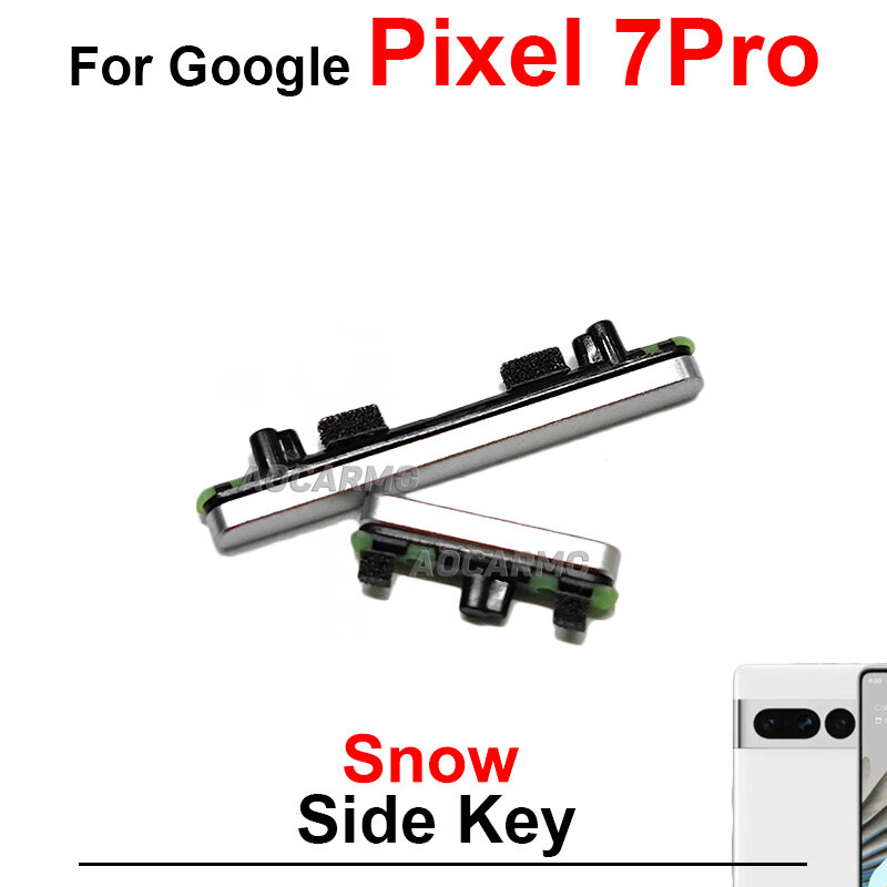 Mặt Chìa Khóa Cho Google Pixel 7 7Pro Pro Điện Tắt Nút Âm Lượng Linh Kiện Thay Thế