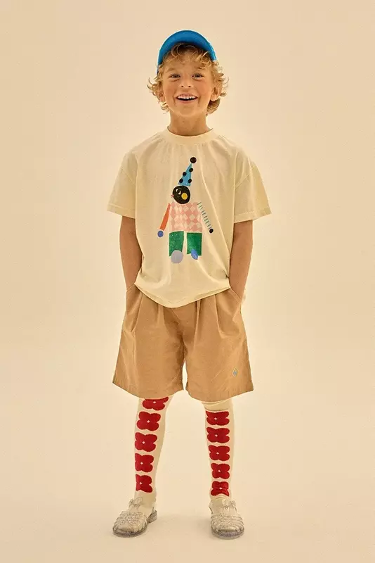 Новинка 2024, летние детские шорты, штаны JM, брендовые штаны для девочек и мальчиков с защитой от москитов, Детские повседневные брюки с мультяшным рисунком