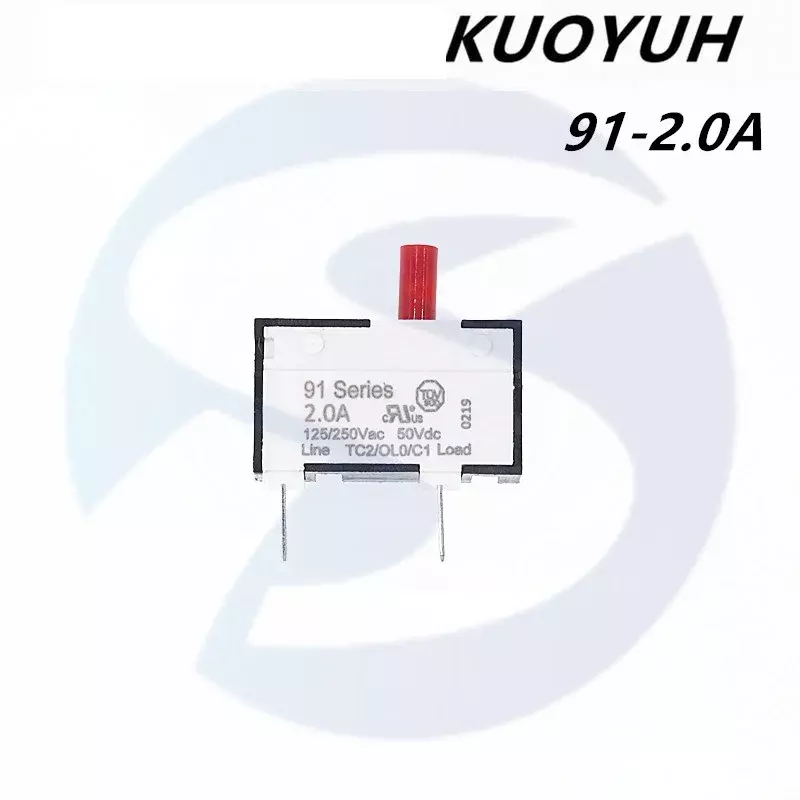 KUOYUH mały ochraniacz prądu serii 91 0.5 1.0 2.0 3.5 5.0 8.0 wyłącznik nadprądowy 9.0A przyrząd silnikowy
