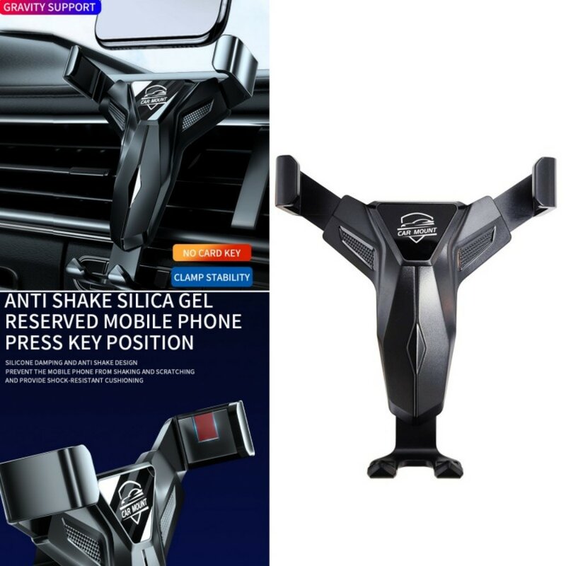 Car Phone Holder For MG HS 2018 2019 2020 2021 Fixed Bracket Stand Mobile Gravity Linkage Wireless Charging Stand Accessories