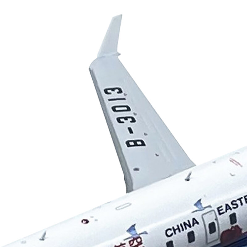 Diecast China Eastern CRJ-200ER  Civil aviation Passenger Plane Alloy Model 1:200  Scale Toy Gift Collection Display