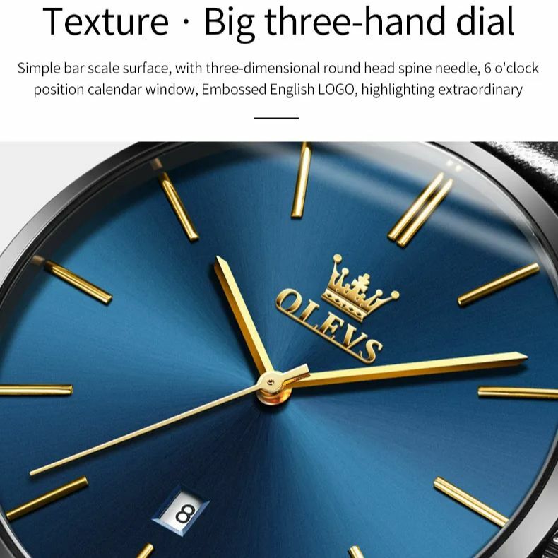 OLEVS 5869 randkowy tydzień zegarek dla pary moda Ultra cienki 6.5mm kwarcowy wodoodporny pasek oddychająca skóra marki zegarek dla pary