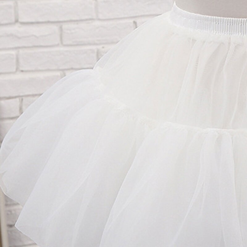 A-line Petticoat Crinoline Slips Wedding Accessories Multi Layers Short Organza Tutu Skirt Vintage Underskirt