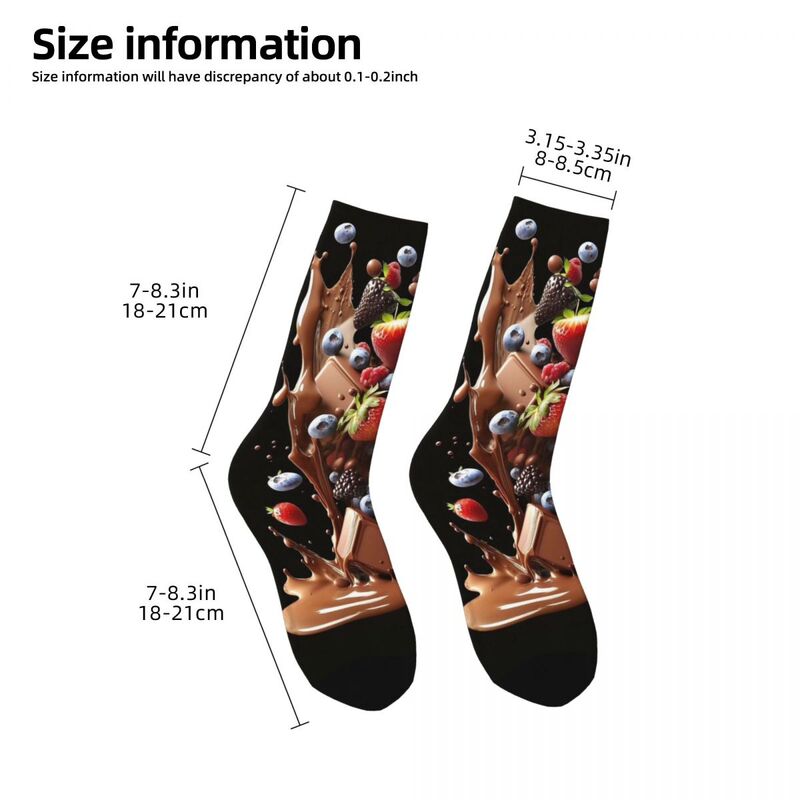 Nutty Chocolate Ice Cream Waffle 2 Men and Women printing Socks,lovely Applicable throughout the year Dressing Gift