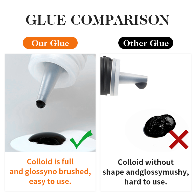 NATUHANA 5ml 1S Clear Eyelash Glue Professional 0.5S Fast Drying Lashes Adhesive Long Lasting Glue for Eyelases Extension