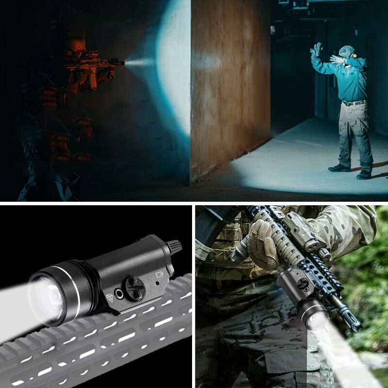 TL-R1 TR1 лампа в форме пистолета фонарик, белое оружие, металлический стробоскоп, фонарик 800 люмен, электронное оружие