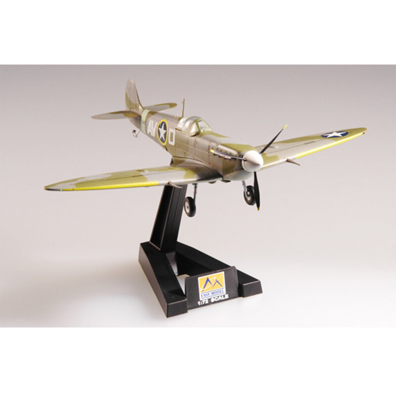 Easymodel 37215 1/72 WWII USAAF 355 Squadro Spitfire Fighter Assembled Finished Military Static Plastic Model Collection or Gift