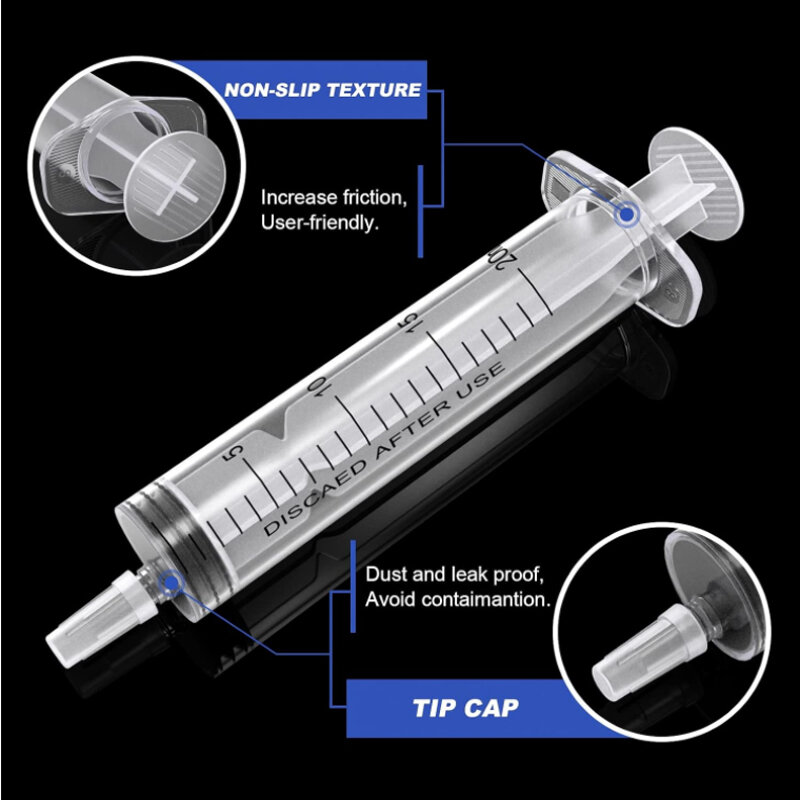 1 pcs 150ml/200ml/300ml Measuring Syringe &Silicone tube Reusable Hydroponics Nutrient Measuring