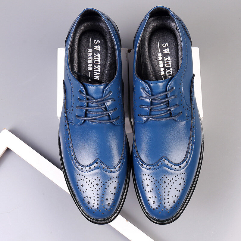 Sepatu Oxford Pria Buatan Tangan Kulit Anak Sapi Asli Sepatu Resmi Bisnis Klasik Sepatu Pria