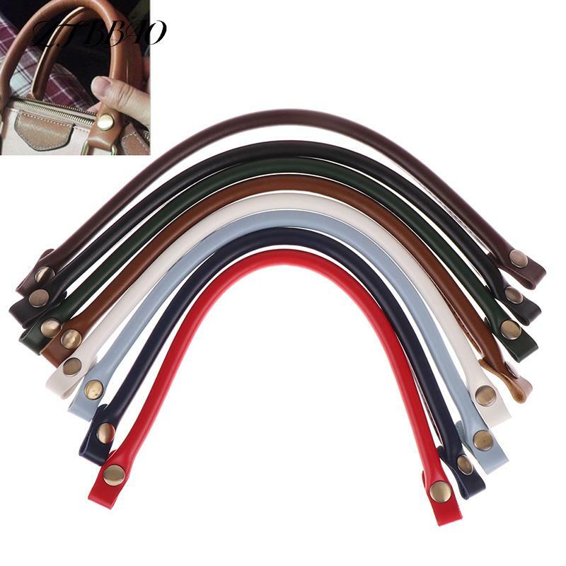 女性用PUレザーハンドル、ショルダーバッグストラップ、単色、クラスプベルト、交換用ハンドル、ハンドバッグアクセサリー