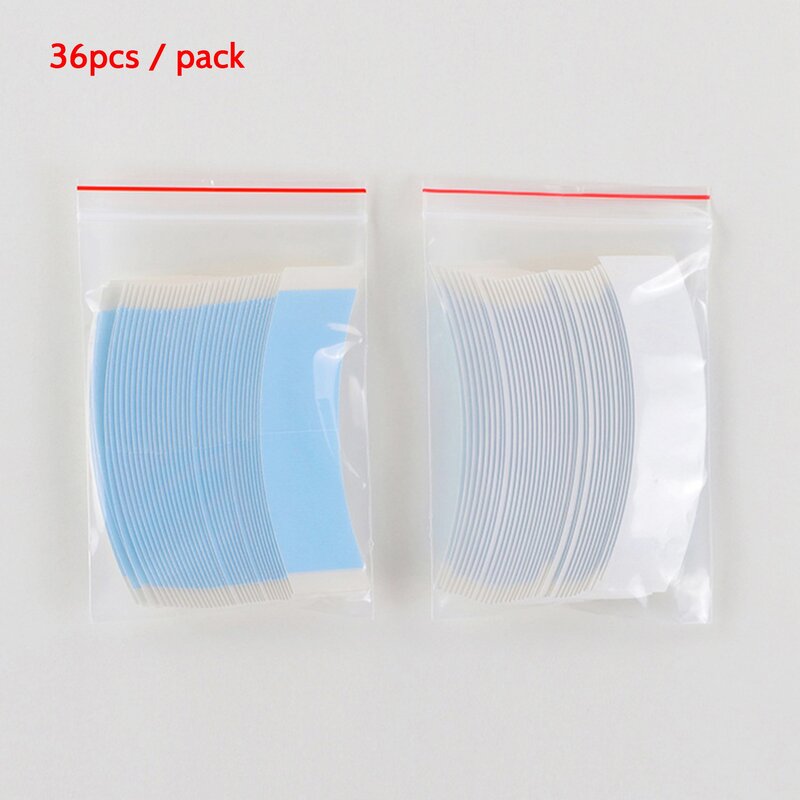144Pc/Lot Blue Double Hair System Adhesive Strong Extension Wig Tape Fixed Hair Waterproof for Toupee Lace Wigs Film