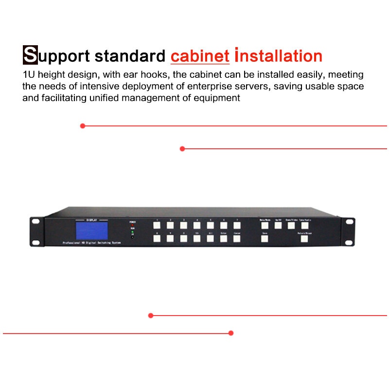 4K HDMI Matrix 4x4 Audio video timing Seamless Switching  over ip Controller 4X2 2x2 switch with RJ45 pore android app remote