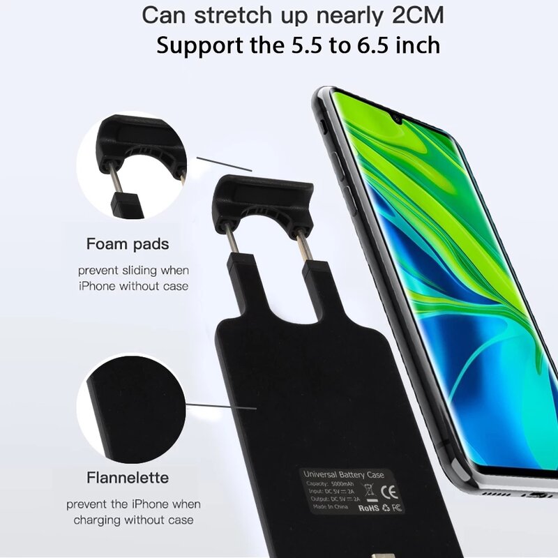 Custodia per caricabatterie per telefono di tipo C da 10000Mah per Xiaomi Redmi Samsung S22 VIVO OPPO OnePlus Huawei Meizu Moto Google Power Bank