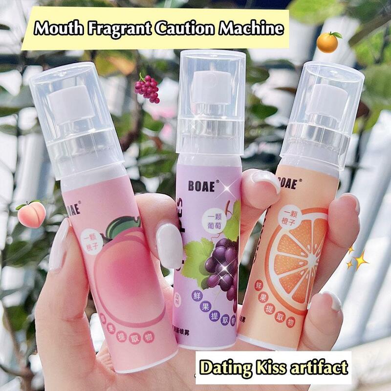 20ml Oral Fresh Spray Peach Flavor Fragrance Mouth SprayPersistent Fresh Breath Portable Mouth Freshener Spray Oral Care