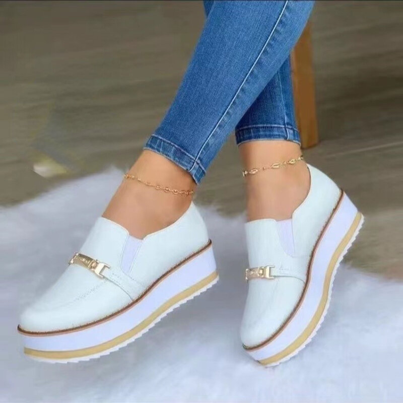 2022 Hot Selling Casual Shoes Comfortable New Women's Wedge Sneakers Vulcanized Platform Sneakers Zapatillas Mujer Plus Size 43