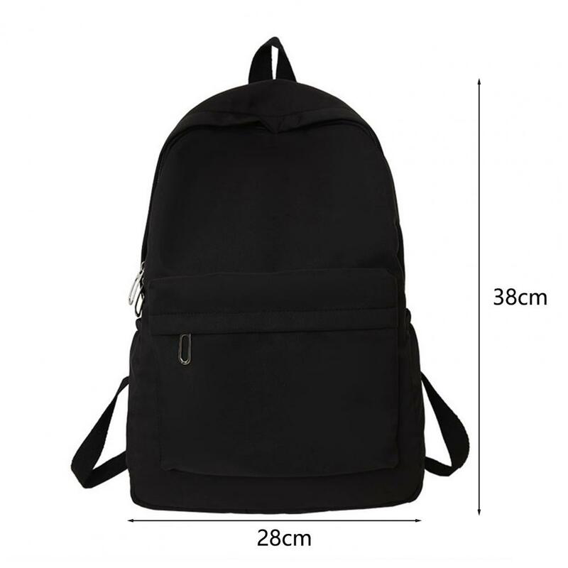 Impermeável suave zíper schoolbag para mulheres, adolescentes menina mochila, mochila casual, suprimentos para estudantes