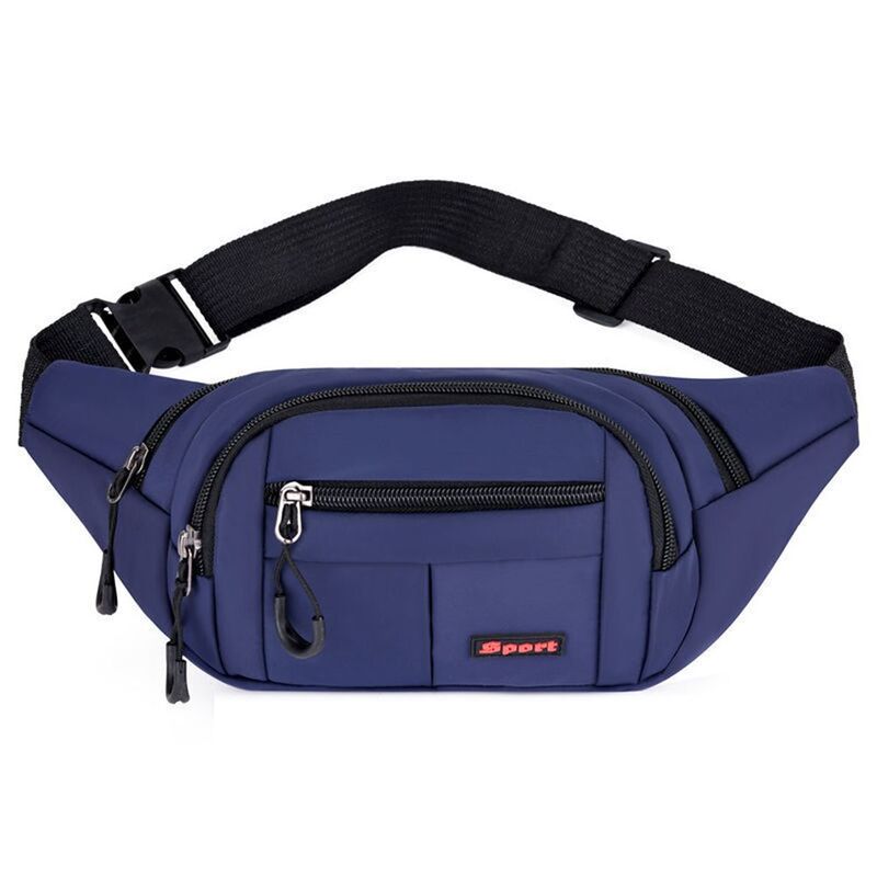 Sports Leisure Oxford Cloth Solid Color Wallet Female Waist Packs Sports Bag Phone Bag Shoulder Bag