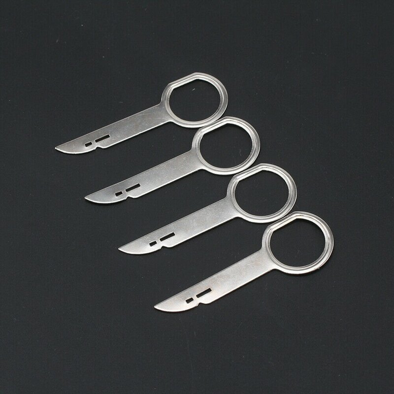 4x For Ford Focus Fiesta Car CD Stereo Radio Removal Release Keys Tool  Stainless Steel Accessories For Vehicles