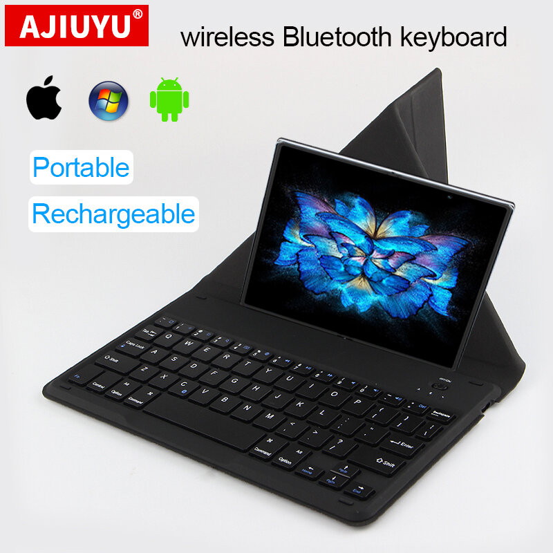 Keyboard Universal 3.0 Bluetooth Nirkabel Dapat Diisi Ulang untuk ViVo X Lipat X Lipat + Catatan IQOO Z7X 26X 11 X90 Pro Y52t S16 Pro Telepon