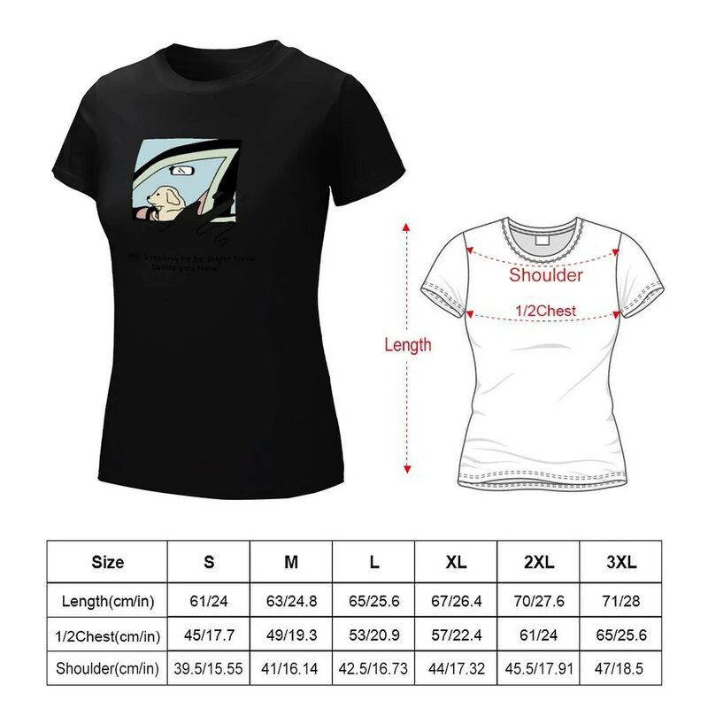 T-shirt graphique What A Feeling Dog Meme pour femme, vêtements animés, médicaments