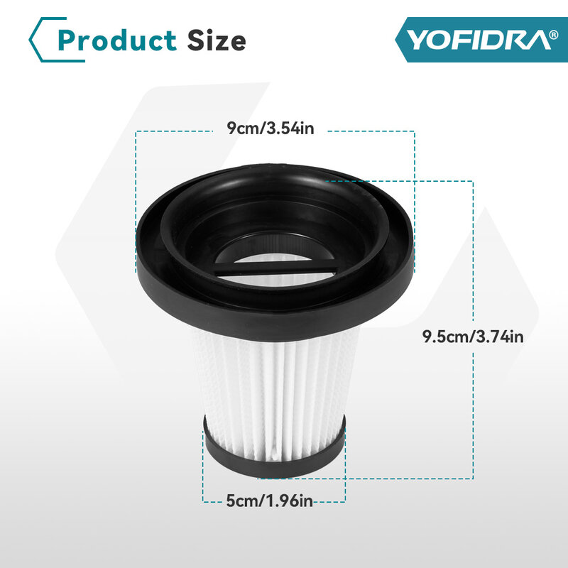 Yofidra 전기 무선 진공 청소기 액세서리, 진공 필터 요소
