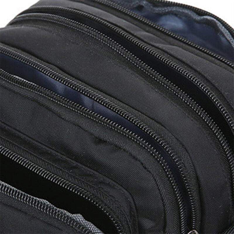 Bolsa transversal de tecido Oxford vertical masculina, bolsa casual, bolsa de bolso elegante, mochila de ombro único de múltiplas camadas