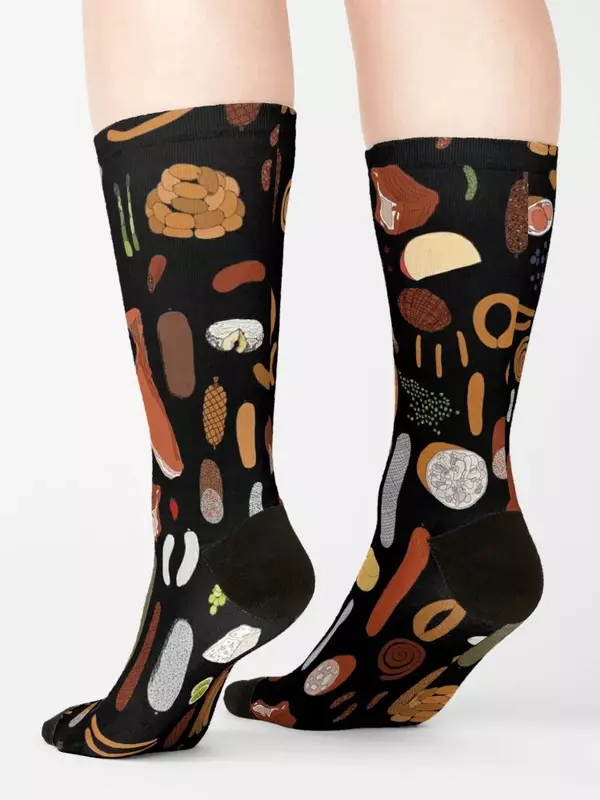 Charcuterie Platter Socks Heating sock funny gift hiphop Socks Ladies Men's